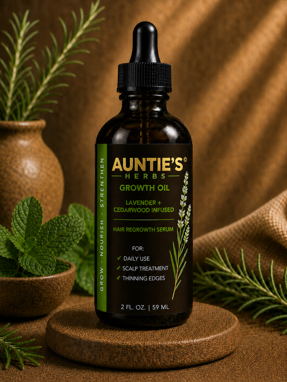 Pre-Order Auntie's Herbs Hair Growth Oil